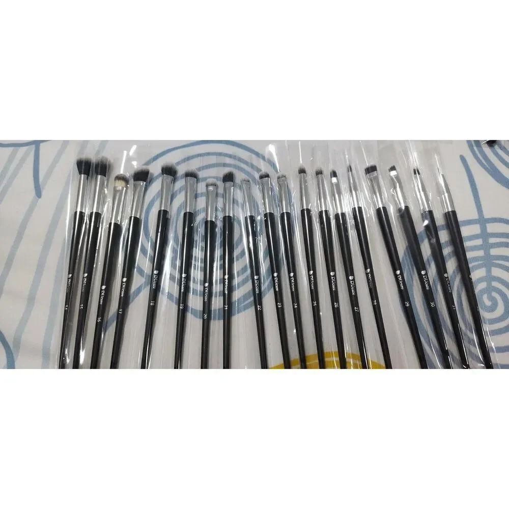 DUcare 32pieces Black Premium Synthetic Kabuki Makeup Brushes Set